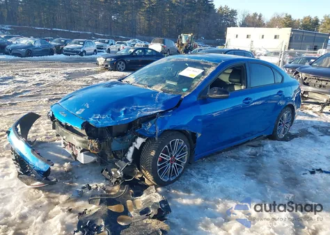 2022 Kia Forte Gt z USA, uszkodzony, nr VIN 3KPF44AC1NE434635